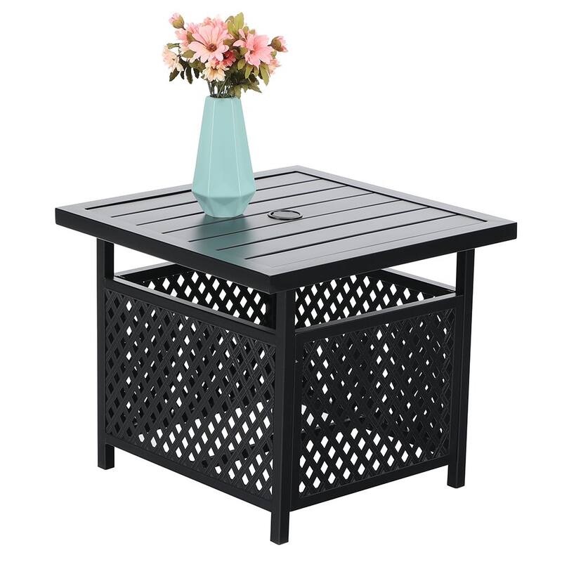 MAISON ARTS 2-piece Adjustable Recliner and Side Table Bistro Set