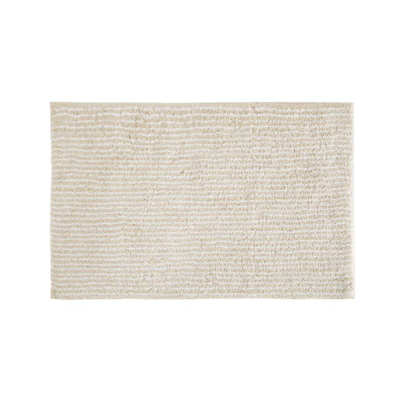 Becky Cameron 100% Cotton Pinstripe Patterned Bath Mat