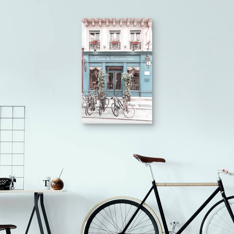 Paris Bikes by Heather Loriece Canvas Art Print