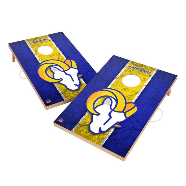 slide 2 of 5, Vintage Los Angeles Rams NFL Regulation 2x4 Cornhole Set Include Carry Case