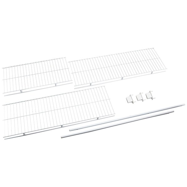 Rubbermaid 3D4900 96" Long Wire Shelf Kit - White