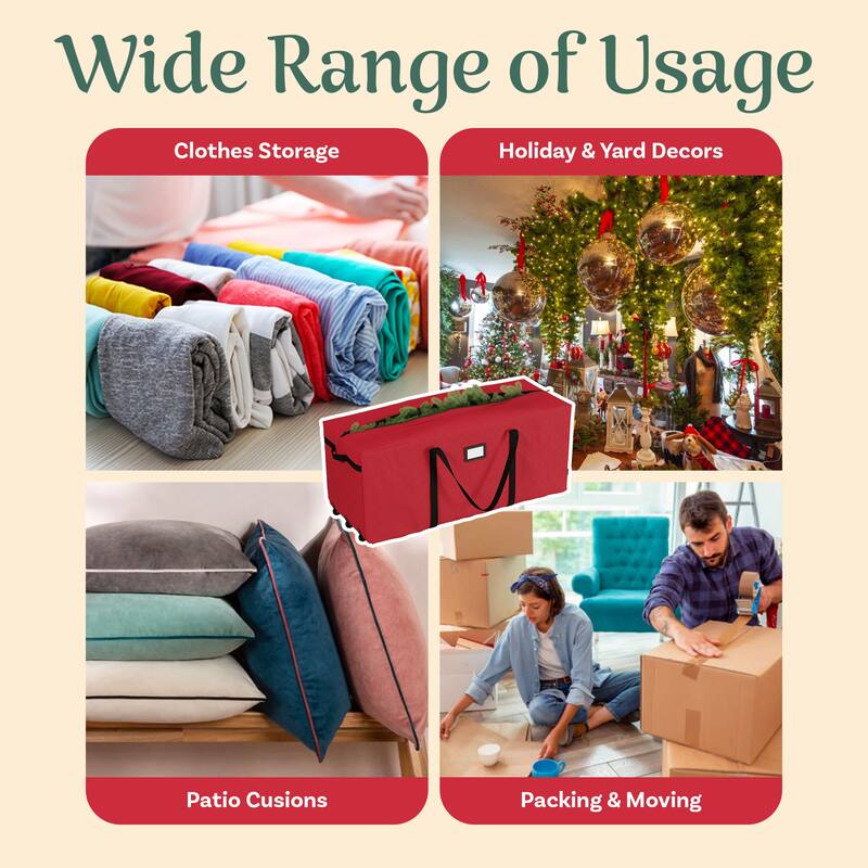 Elf Stor Premium Rolling Christmas Tree Storage Duffel Bag 9' Tree