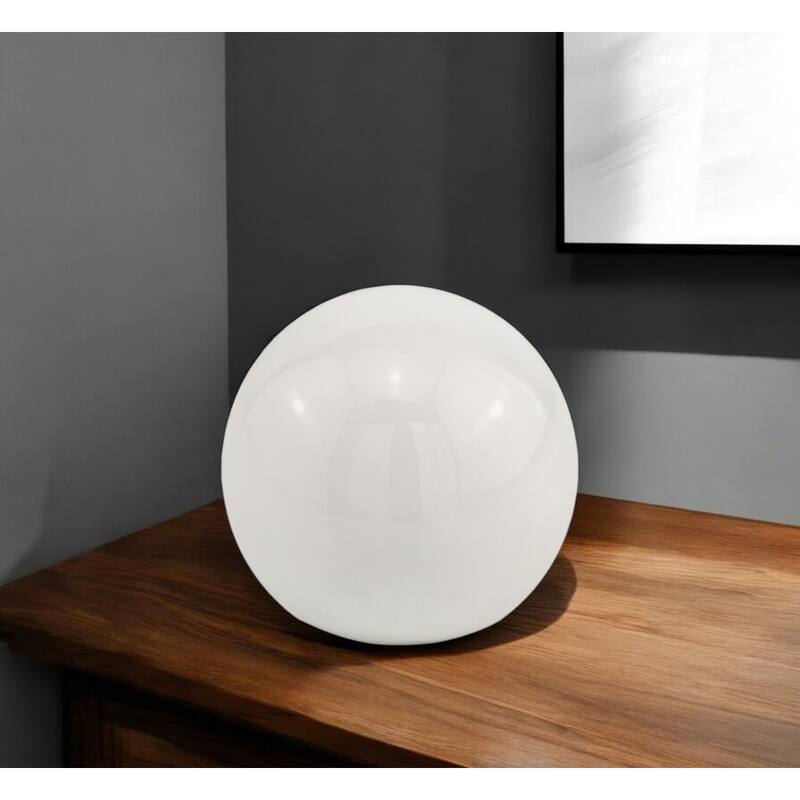 4" X 4" X 4" Blue Aluminum Classic Sphere - White