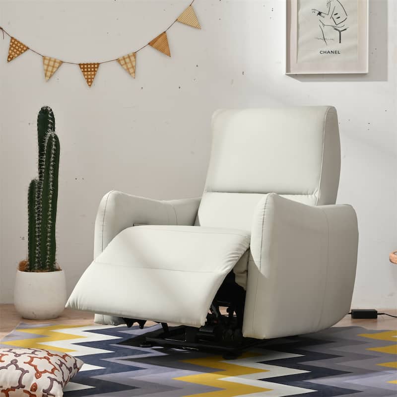 Power Recliner Chair Wall Hugger,Small Home Theater Seating with Lumbar Support,Single Recliner Sofa for Living Room