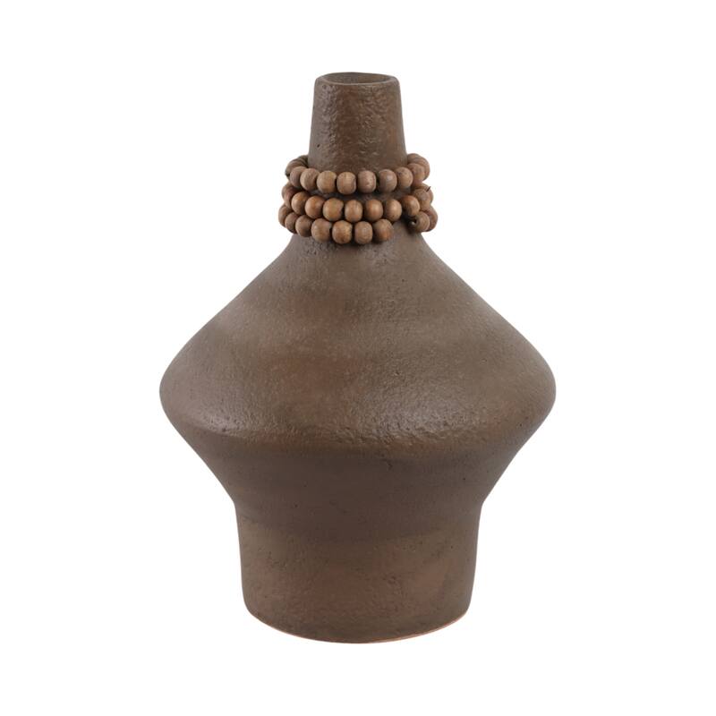 Terracotta Pottery Vase Decorative Handmade Artisan-Inspired Form