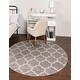 preview thumbnail 41 of 66, Contemporary Akiva Collection Area Rug 10' Round - Light Gray