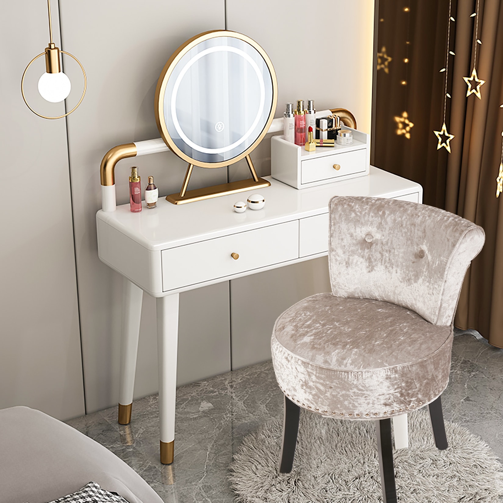 Bed bath and beyond vanity shop chair
