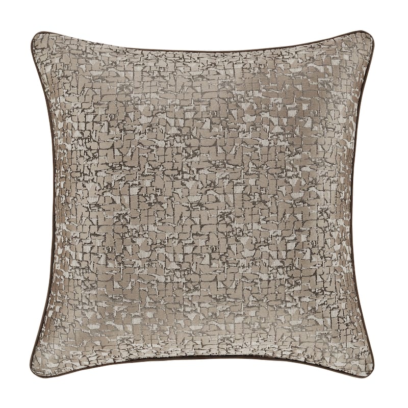 J. Queen New York Cracked 20 Inch Square Decorative Throw Pillow