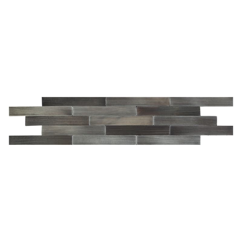 Aspect Distressed Mini Metal Panels - 13.5 x 2.9 Inch Sample - Gilded Silver