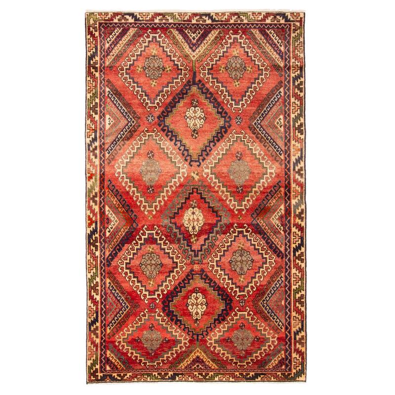 ECARPETGALLERY Hand-knotted Konya Anatolian Red Wool Rug - 4'2 x 7'1