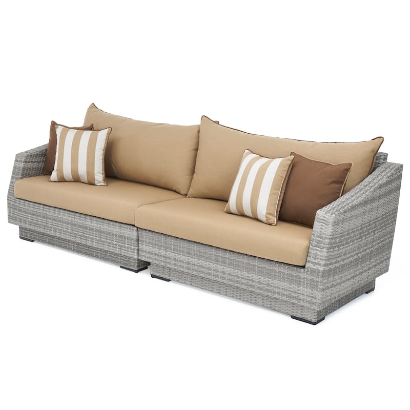 Cannes 4 Piece Sunbrella Outdoor Patio Sectional & Table