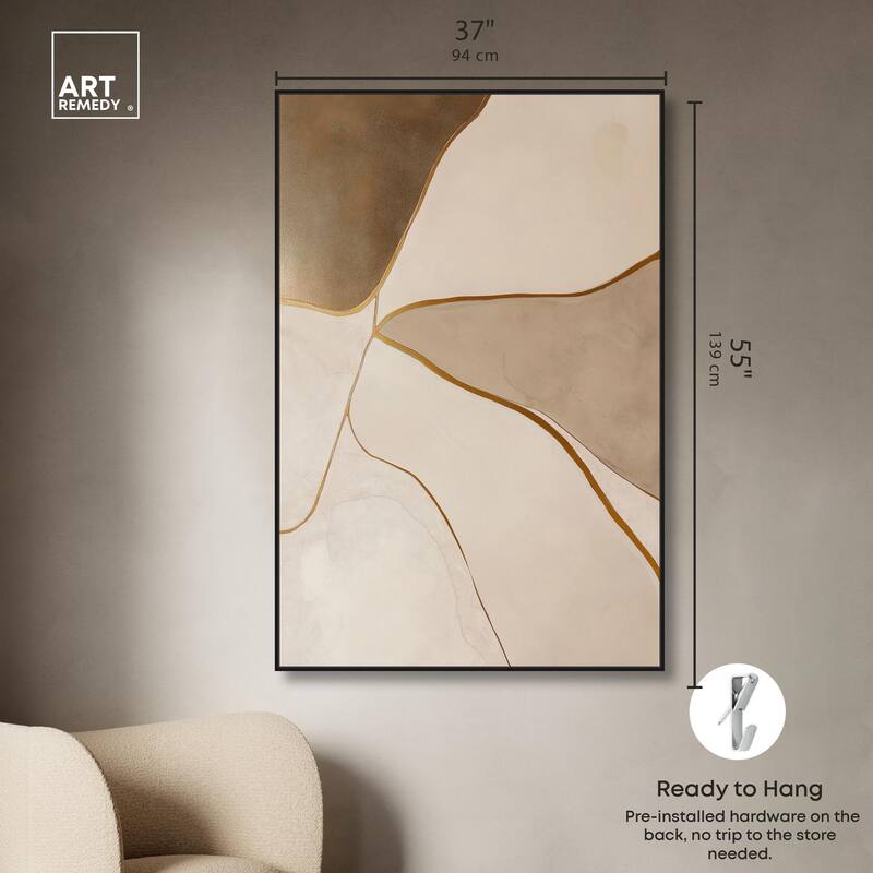 Taupe Terrain II Canvas by Art Remedy