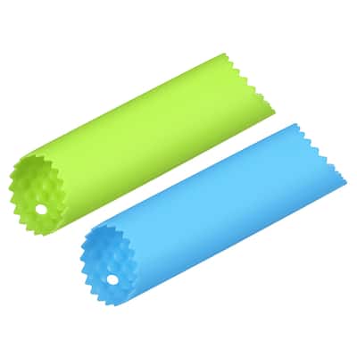 Silicone Garlic Peeler Tube Non Slip for Useful Kitchen Tool, Blue/Green