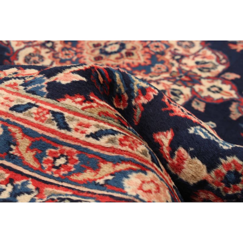 ECARPETGALLERY Hand-knotted Kayseri Vintage Navy Wool Rug - 4'5 x 6'9