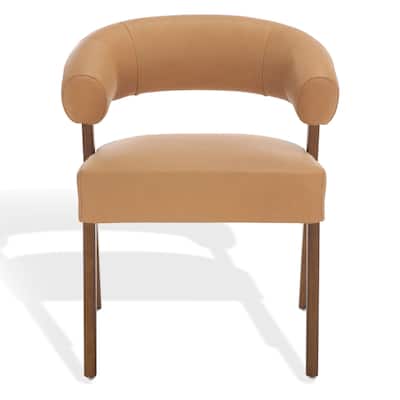 SAFAVIEH Couture Jarvis Curved Back Dining Chair, Fully Assembled - 26"W x 26"D x 31"H