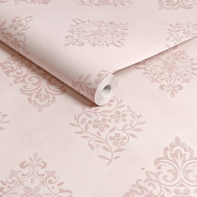 Shabby Chic by Rachel Ashwell Diamond Motif Pink Wallpaper