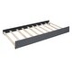 preview thumbnail 27 of 30, Linen Fabric Platform Bed with Brick Pattern Headboard, with Twin Trundle and 2 Drawers, Full Size