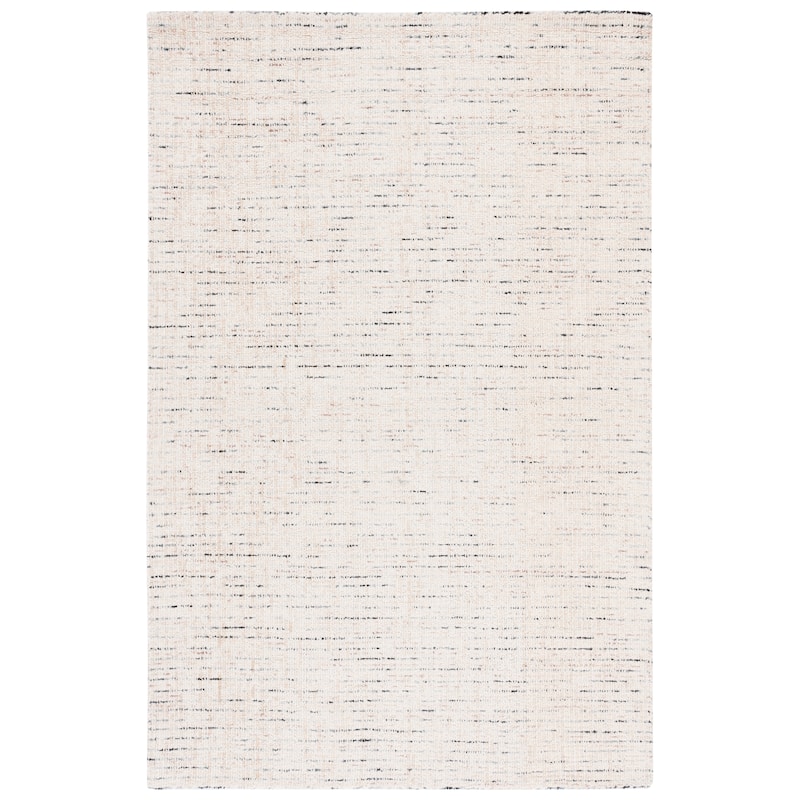 SAFAVIEH Handmade Abstract Lottie Modern Wool Rug - 6' Square - Ivory/Blue - Square