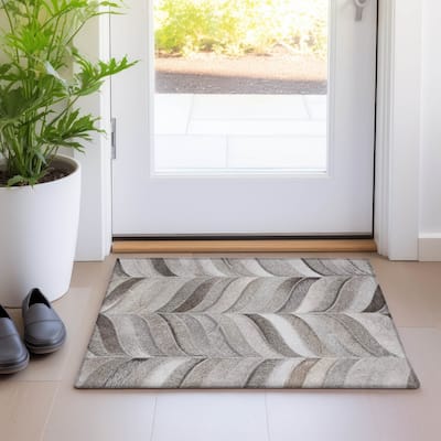 Premium Washable Super Soft Modern Chevron Mayfield Rug