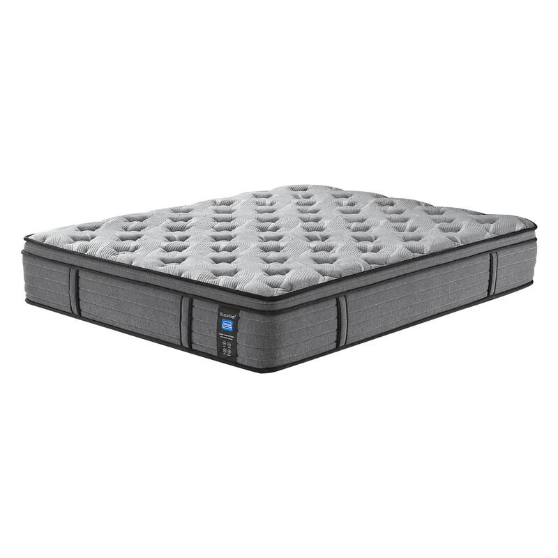 12-inch Euro Top Medium Hybrid Mattress, Memory Foam Mattress in a Box - Twin
