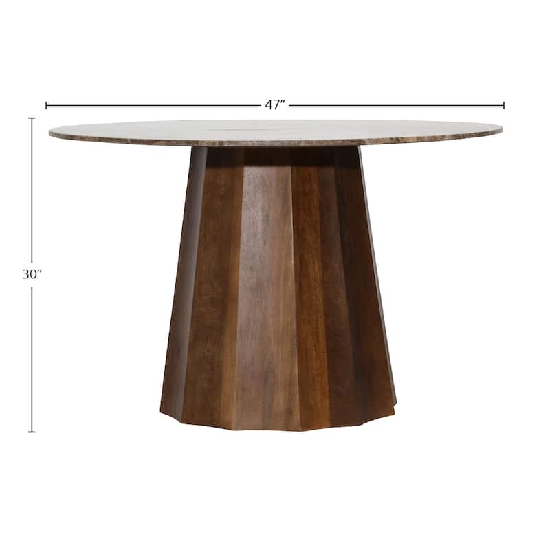Adler 47" Wide Dining Table, Brown