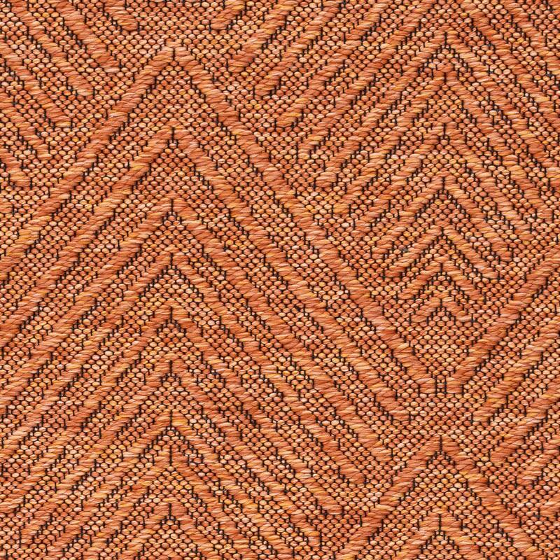 Alameda Solid Color Chevron Machine Washable Indoor Area Rug
