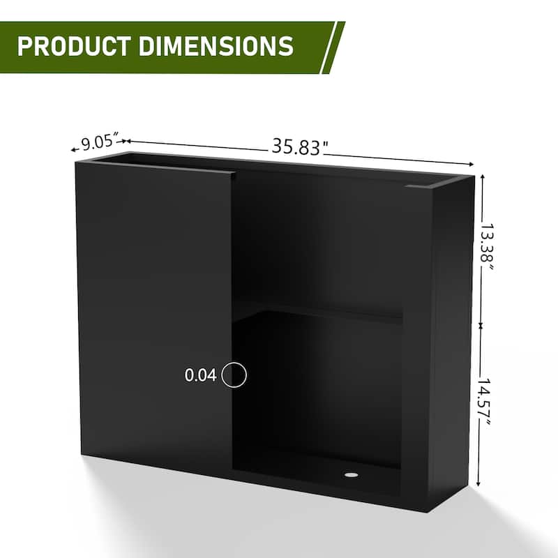 Dovelina Modern Metal Rectangular Planter- Elevate Your Space, Indoors & Outdoors