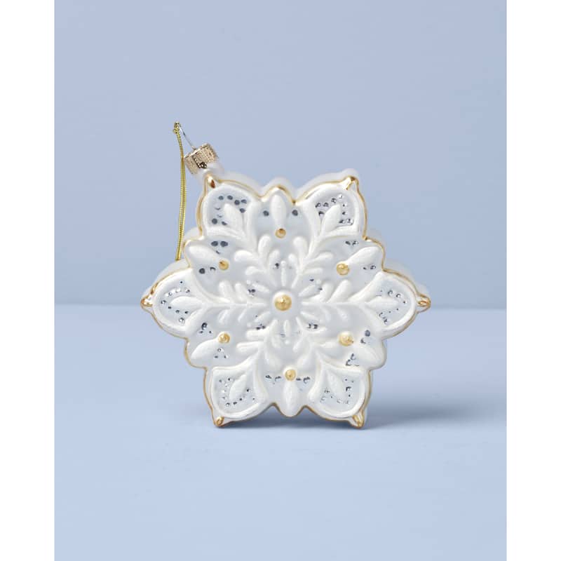 Lenox 2025 Blown Glass Snowflake Ornament