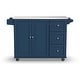 preview thumbnail 17 of 26, Dolly Madison Kitchen Cart with Stainless Steel Top by Homestyles