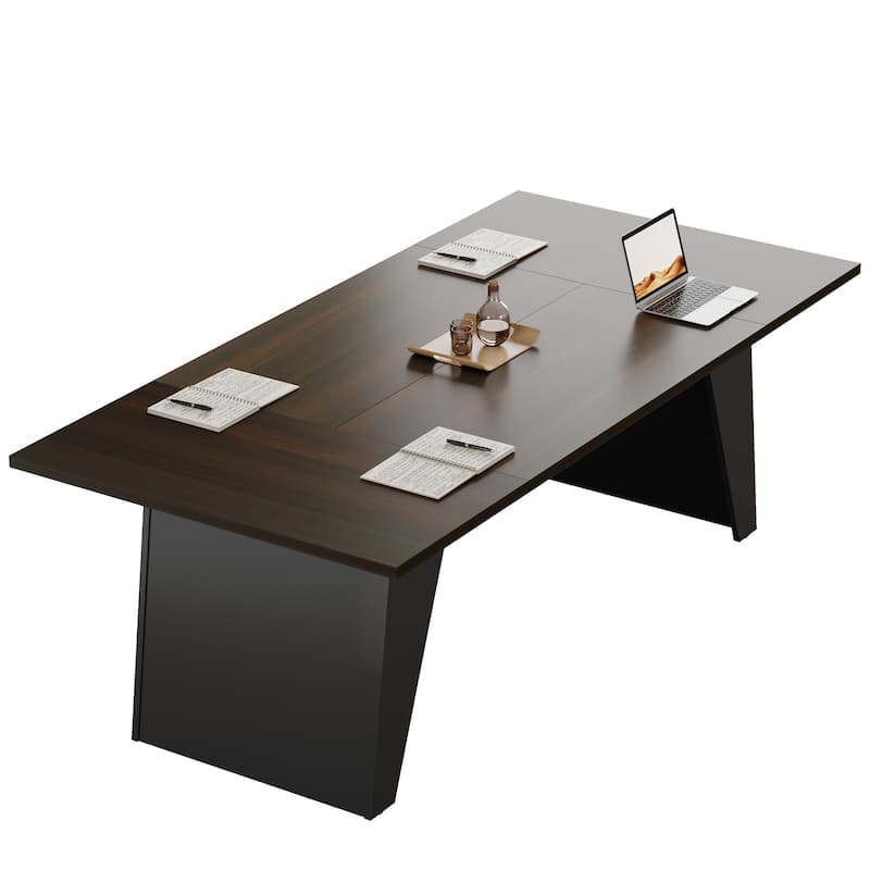 70'' Modern Conference Table, 5.9 ft Large Meeting Table with Sturdy Frame