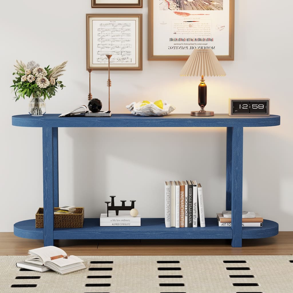 Streamlined desktop design entrance table