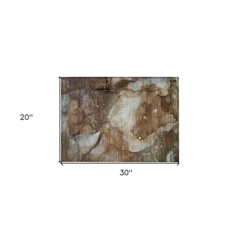 Varo Unique Abstract Weather Resistant Timeless Fusion Outdoor Rug