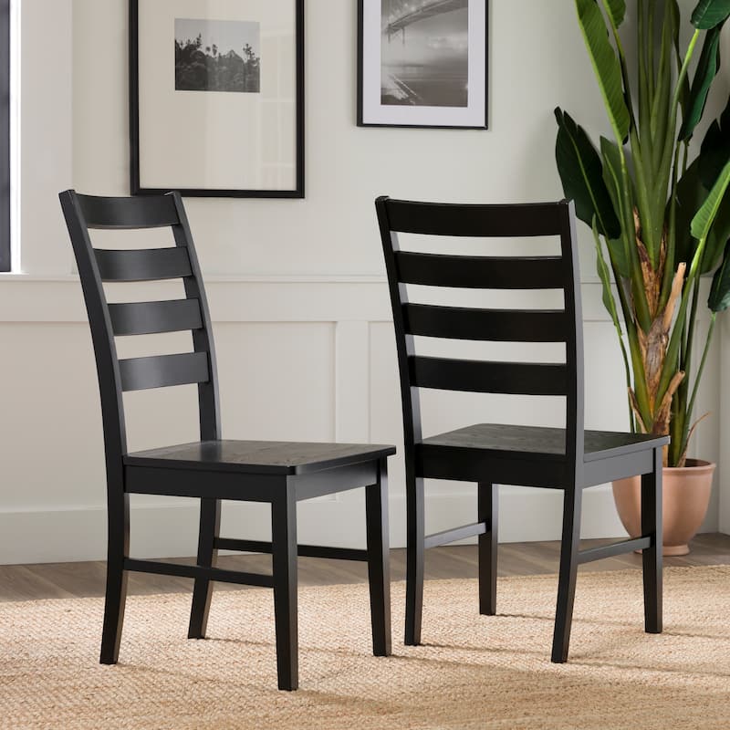 Middlebrook Wood Ladder Back Dining Side Chairs (Set of 2)