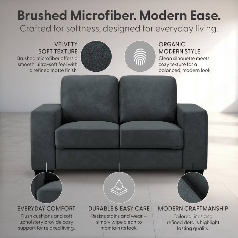 Yvonne Modern Sofa, Loveseat, Living Room Set, Upholstered Couch with Removable Cushions