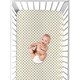 preview thumbnail 4 of 4, Sweet Jojo Designs Gold and White Polka Dot Watercolor Floral Collection Fitted Crib Sheet