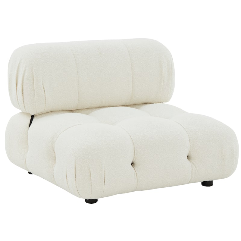 SAFAVIEH Couture Raimunde Tufted Accent Chair - 37 In W x 37 In D x 27 In H - 37Wx37Dx27H