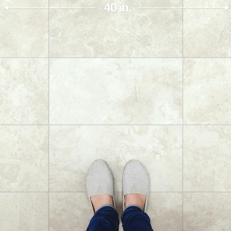 Merola Tile Echoes Light 11-3/4" x 23-1/2" Italian Porcelain Floor and Wall Tile