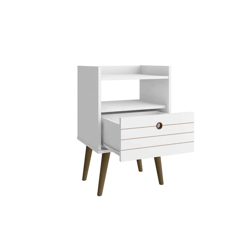 Manhattan Comfort Bogart Mid-Century Modern Nightstand