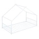 preview thumbnail 6 of 25, Twin Size Metal House Bed with Roof for Kids, Sturdy Frame, No Box Spring Needed
