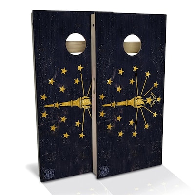 Indiana Flag Outdoor Cornhole Board Set