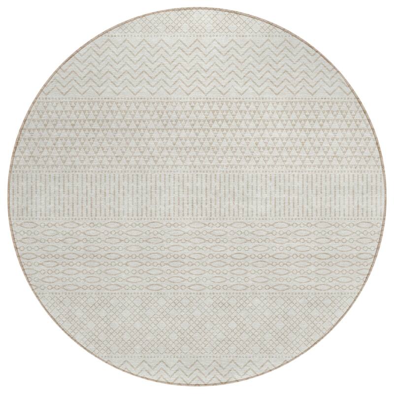 HomeRoots Chevron Modern Rectangle Outdoor Rug