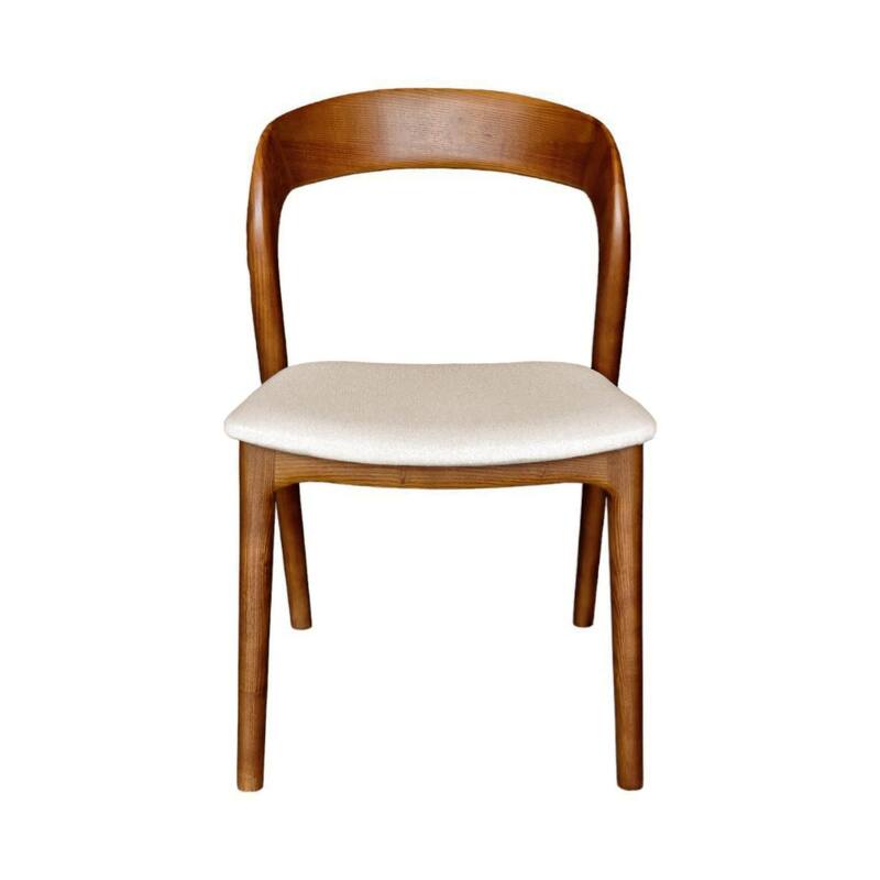 Java Ash Wood Upholstered Dining Chair (Set of 2)