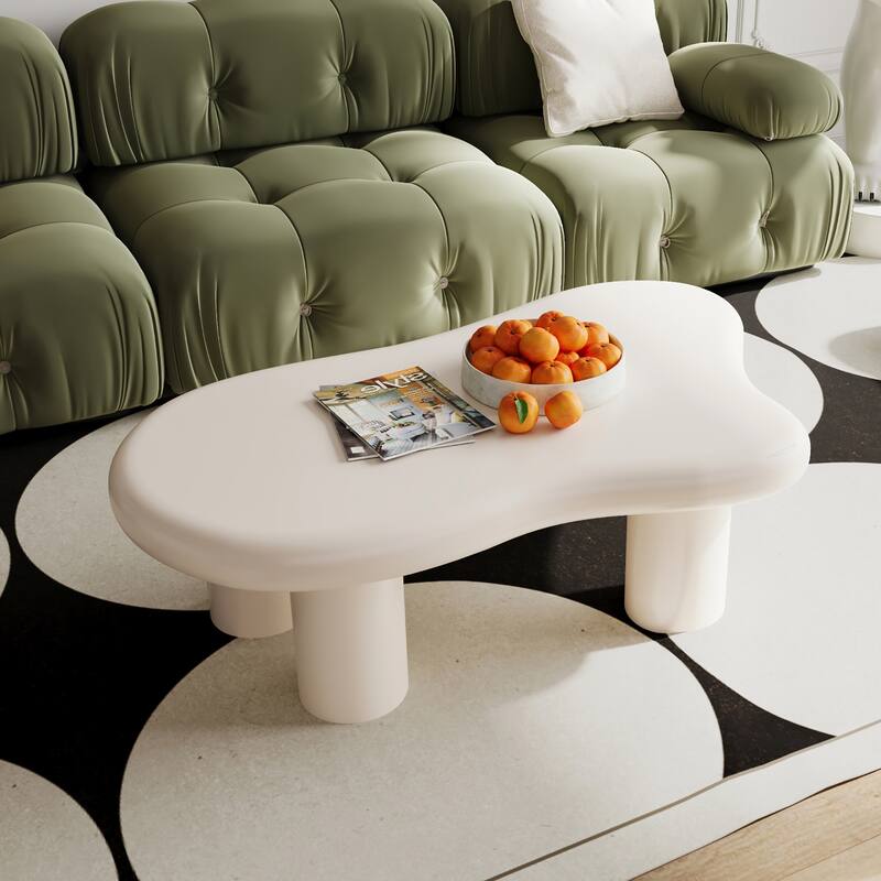 40" Cloud Shaped Coffee Table for Living Room