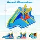 preview thumbnail 3 of 8, Costway Inflatable Water Slide Park with Slide, Jumping Area, Splash - w/ 680W Blower