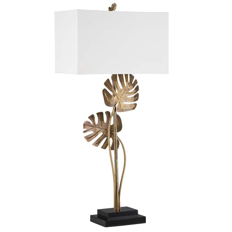 Currey & Company Heirloom Brass Console Table Lamp - 40.5"h x 18"w x 10"d