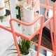 preview thumbnail 7 of 58, Rosa Mid-Century 2-Teir Rolling Metal Bar Cart