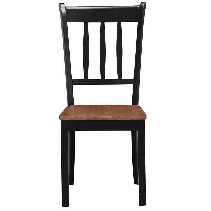 Costway Set of 2 Wood Dining Chair High Back Kitchen Whitesburg Side
