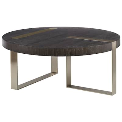 Uttermost Converge 42" Round Industrial Modern Coffee Table