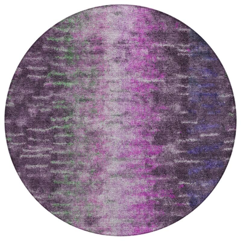 Machine Washable Indoor/ Outdoor Contemporary Ombre Chantille Rug