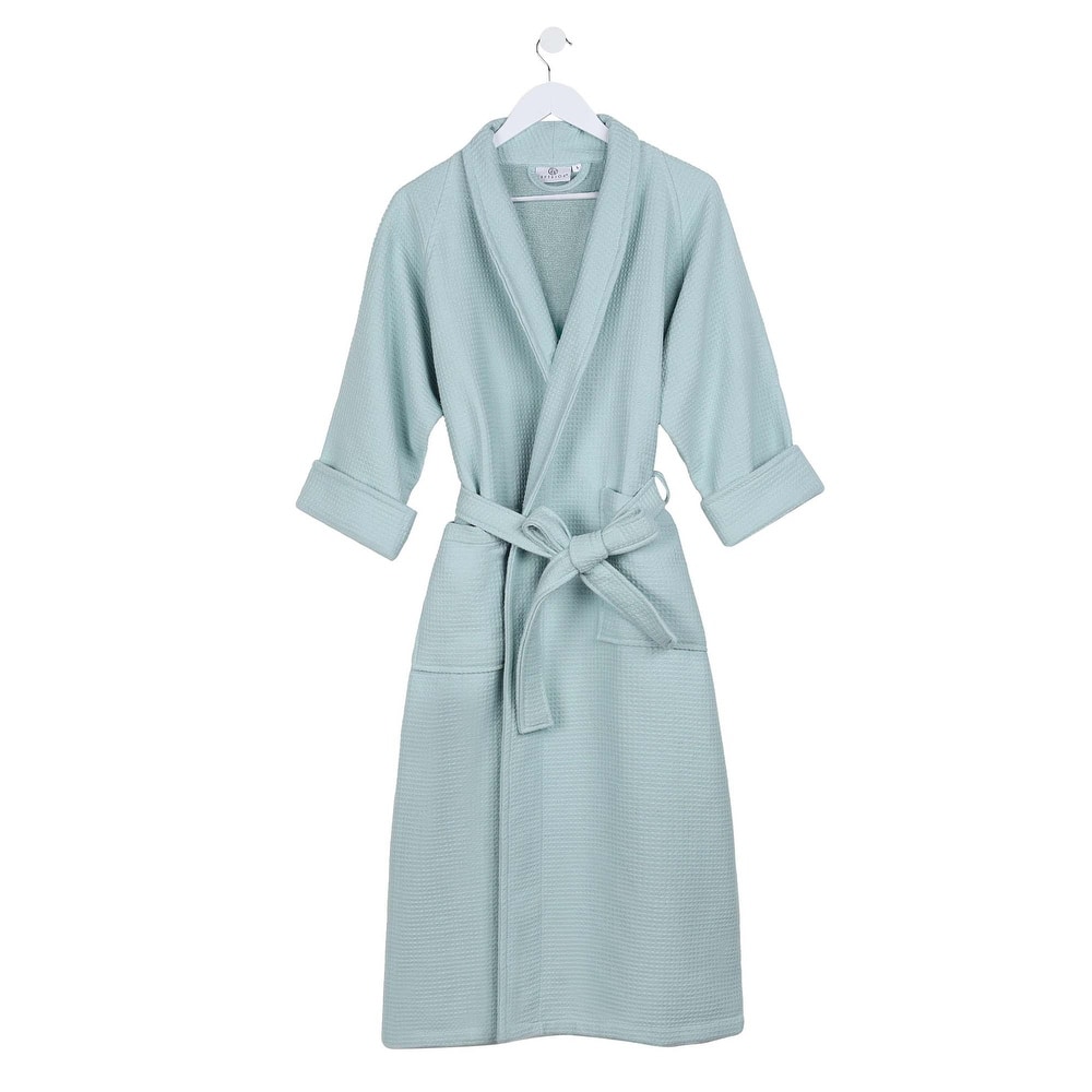 Superior Waffle Weave Cotton Soft Oversized Unisex Adult Bath Robe